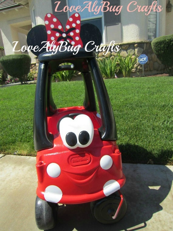 ily minnie mouse coupe car