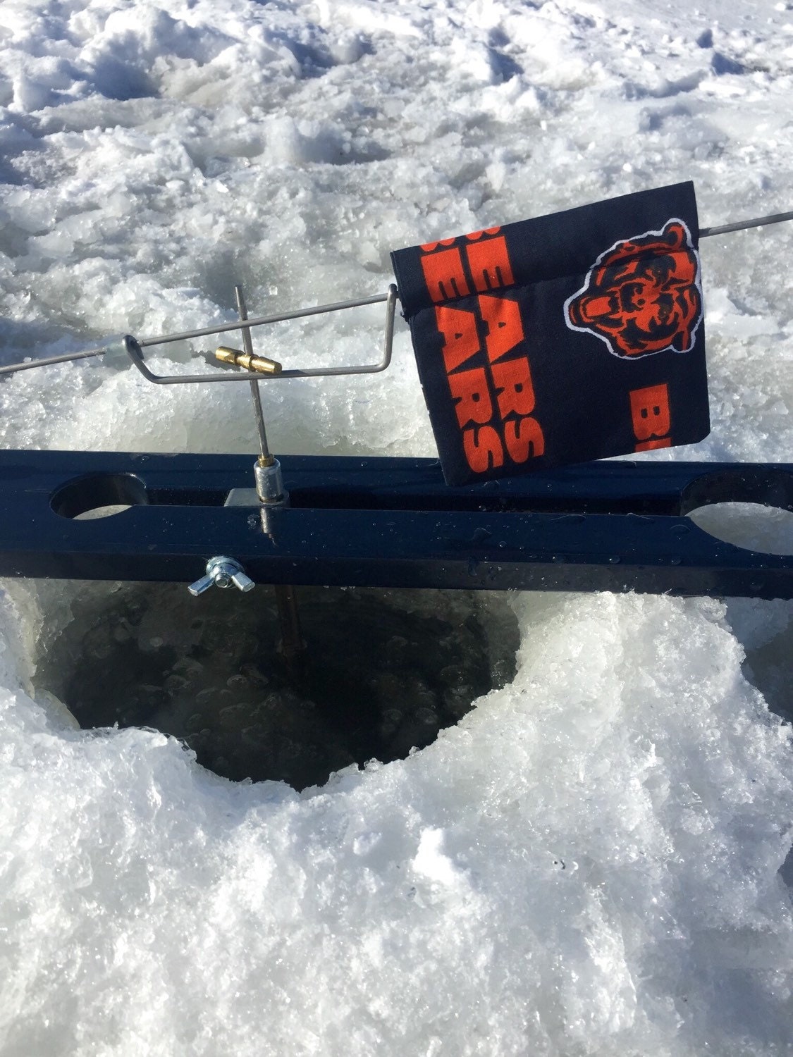 Ice Fishing Tip Up Flags by VictoriaLynnMianulli on Etsy