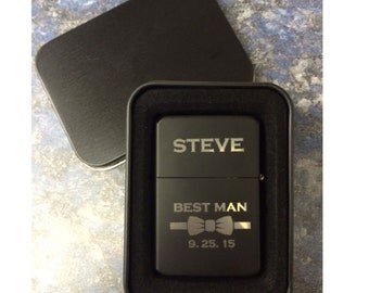 Custom Lighter, Personalized Lighter, Wedding Gift, Man Cave, Groomsman or any occasion