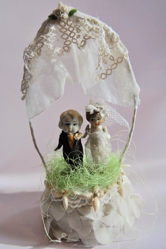 items similar to shabby chic vintage wedding cake topper kewpie on etsy items similar to shabby chic vintage wedding cake topper kewpie on etsy
