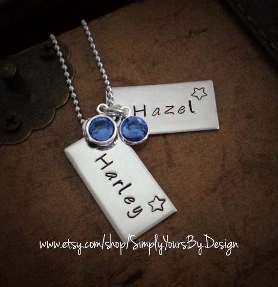 Items similar to Push Present Necklace for Twins New