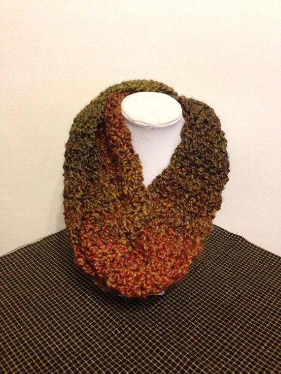 Items Similar To Ombre Autumn Infinity Scarf On Etsy