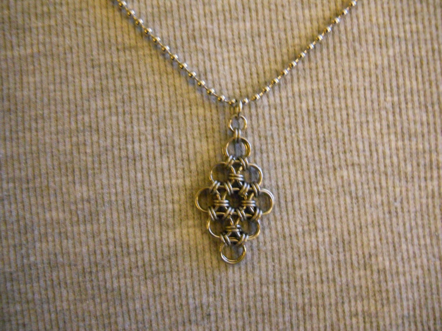 18 guage Stainless Steel Japanese Pendant with chain by MShea119