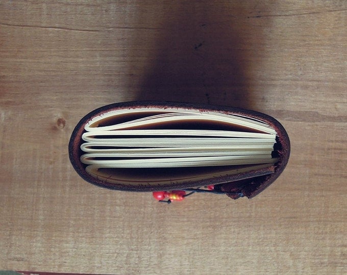 leather notebook "fire"