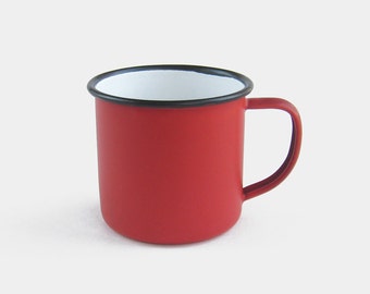Ibili Saucepan Proo 12 c of Enaelled Steel in red/White, 12 x 12 x