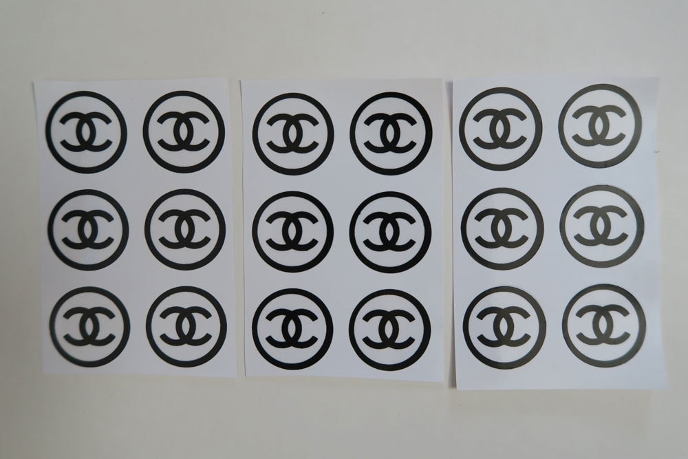 6 stickers 1 sheet CHANEL Sticker Label Gift by
