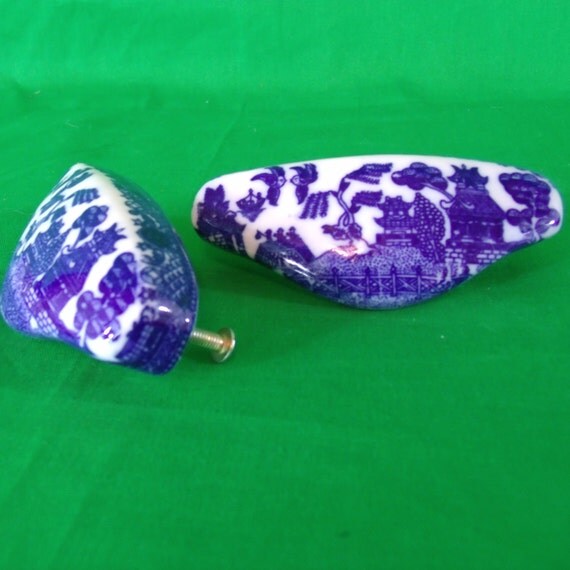 Blue Willow Handles Drawer Pulls Blue Willow Blue and