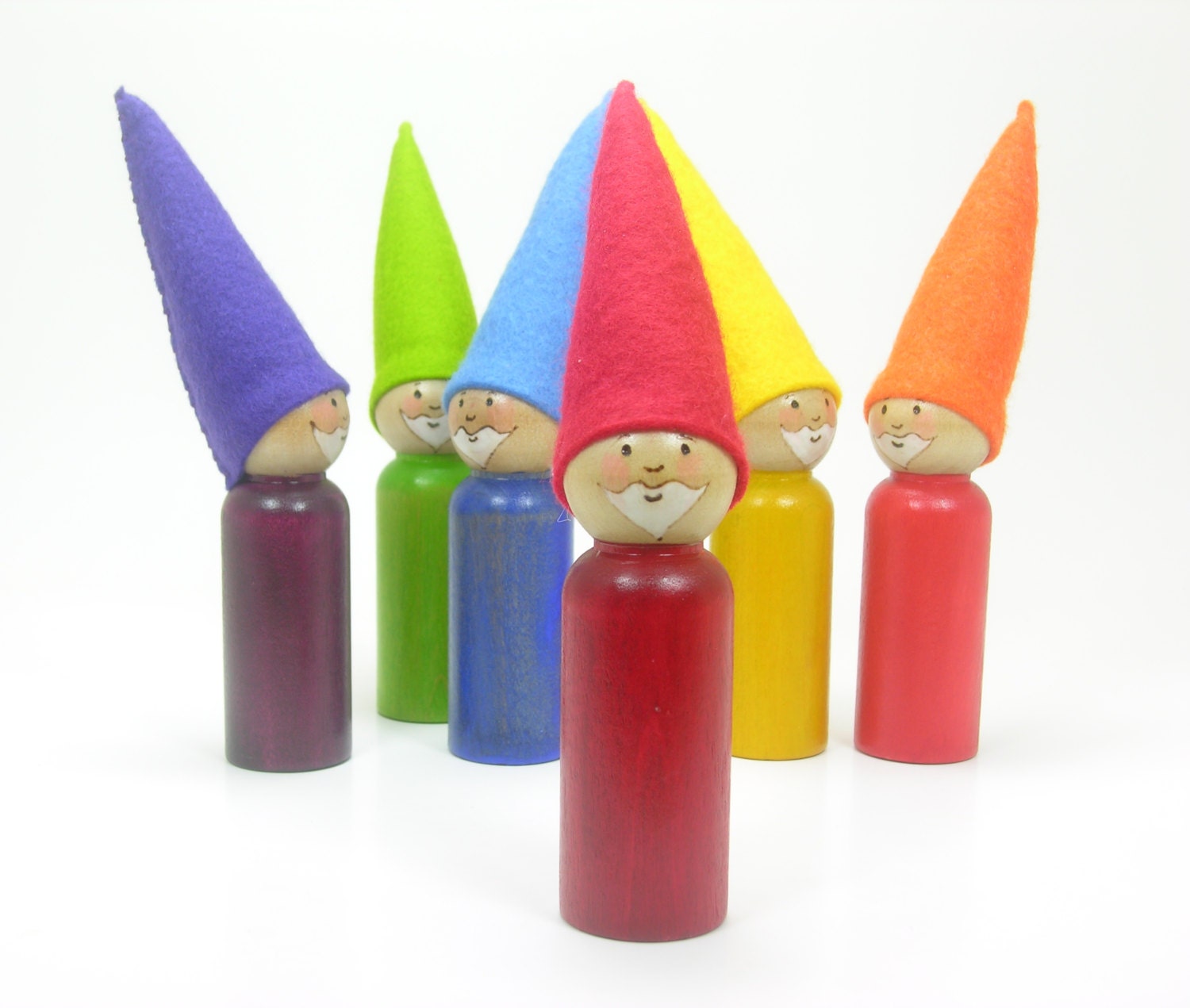 Extra Large Individual Rainbow Gnomes Wooden Gnomes Waldorf