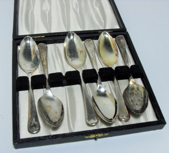 Vintage Leonard silver plated spoons by GingersLittleGems on Etsy