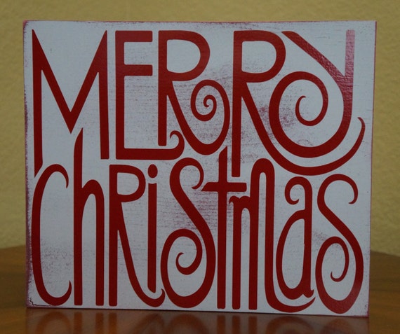Merry Christmas Porch/Home Decor Sign by YourWoodHaven on Etsy