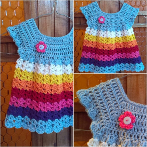 Crochet baby dress or tunic pattern