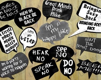 Party Photo Booth Props, Party Photobooth, Party Props, Photo Booth Props, Digital Props, Printable Props, INSTANT DOWNLOAD DIY Printable