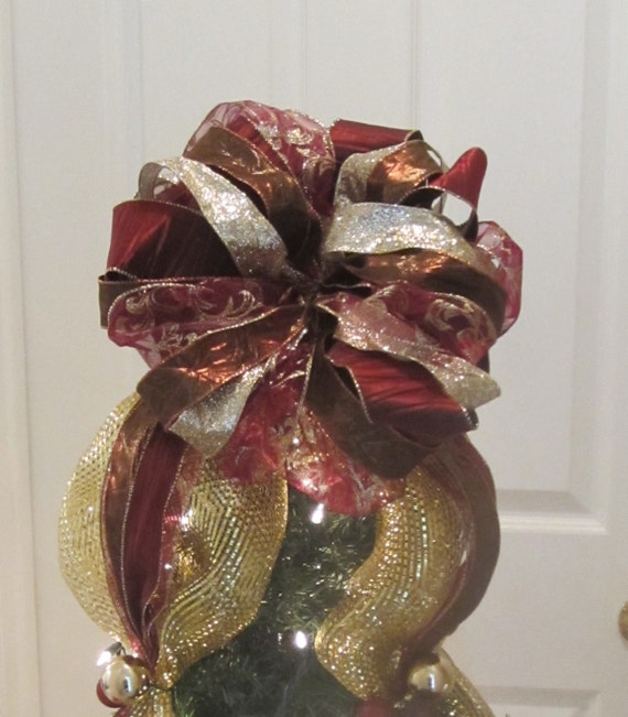 christmas tree topper bow deco mesh by giftsbywhatabeautifu christmas tree topper bow deco mesh by giftsbywhatabeautifu