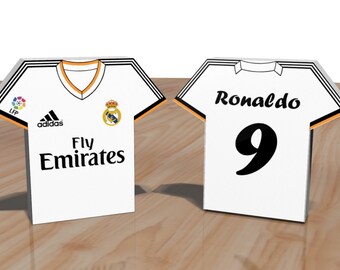Real Madrid - Printable box style football Soccer shirt