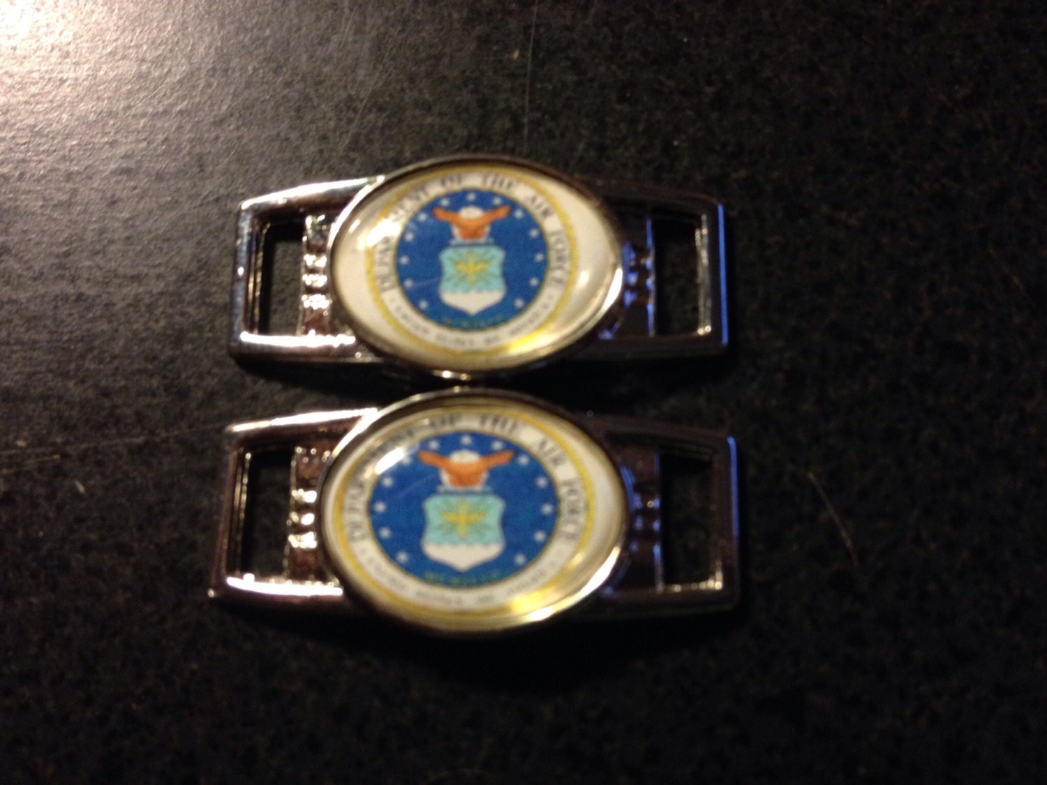US Air Force Shoelace / Paracord Charms Set of 2