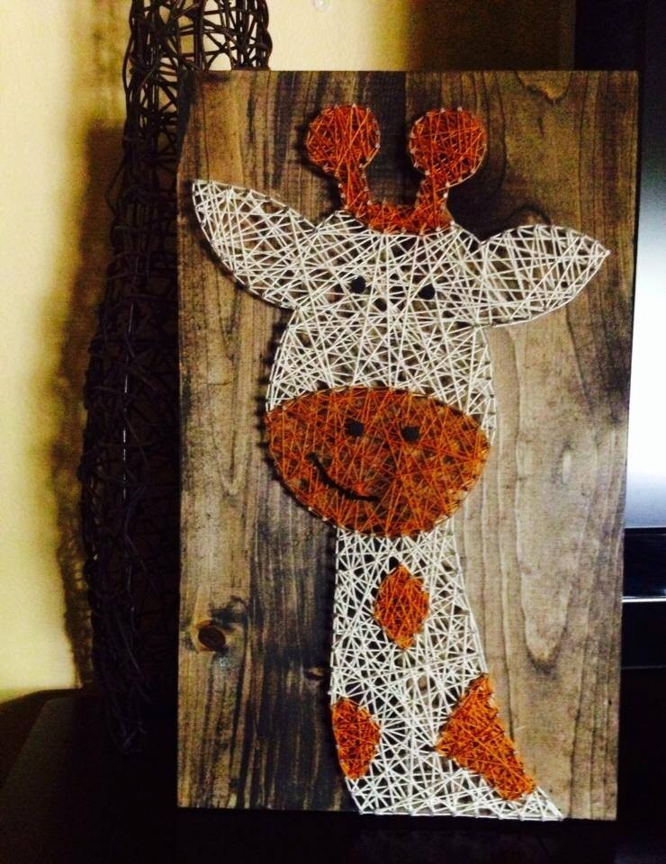 String Art String Art Giraffe Giraffe Nursery Safari Art