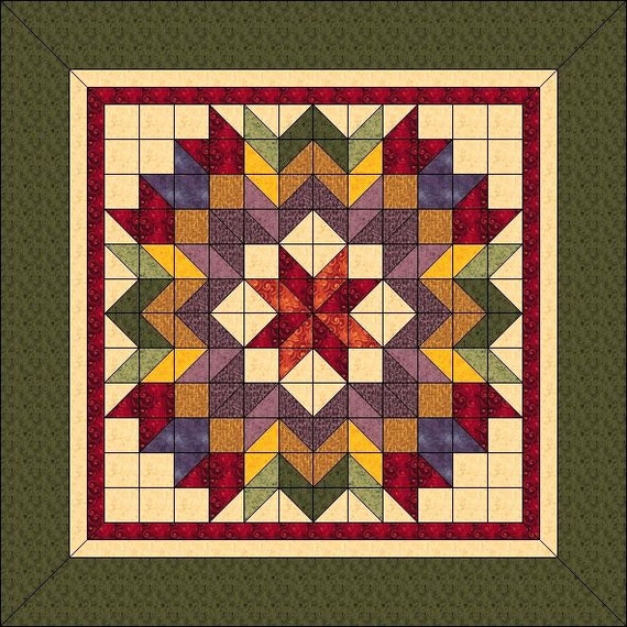Harvest Wreath Animated Quilt Pattern Wall by QuiltPatterns