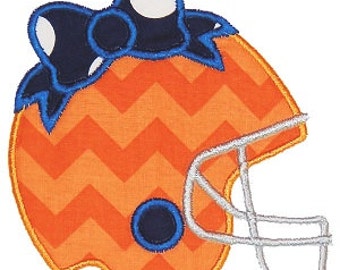 Bow Topped Football Helmet Onesie/Tshirt