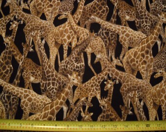 GIRAFFE fabric 100% cotton by the yard from fabri-quilt free shipping