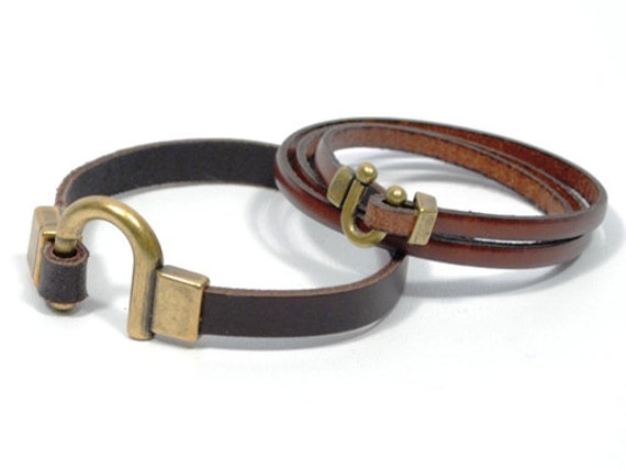 pulseras de herradura para parejas, pulsera de hombre en cuero, pulseras novio y novia