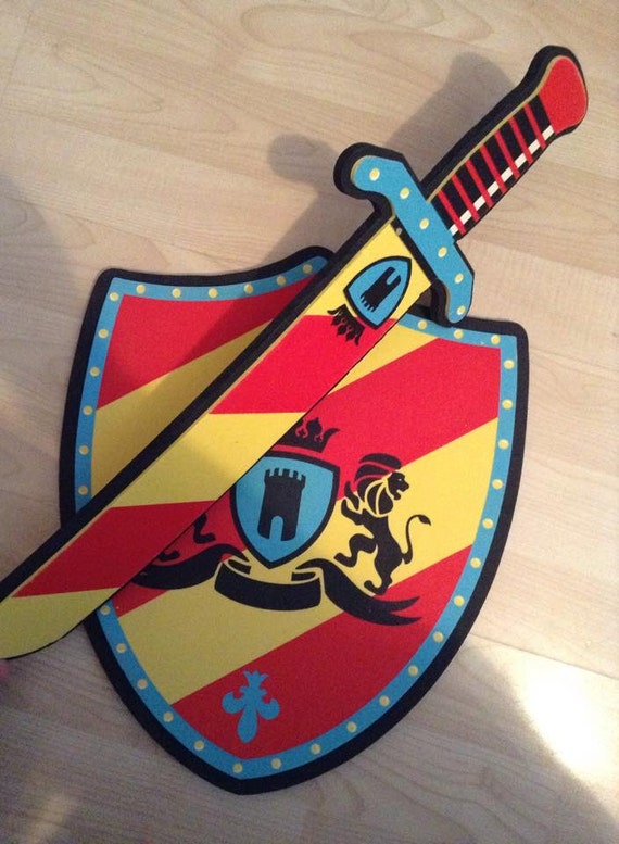 Kids Triple layer soft foam Sword and Shield by