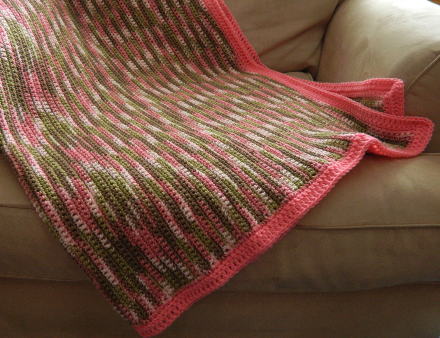 Crochet Camo Blanket Gift for Veteran Army Wife Army