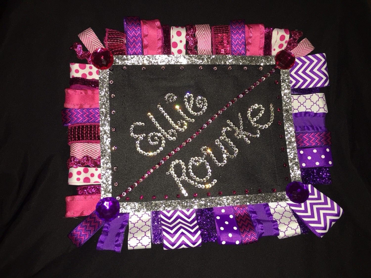 Double name dream duffel tag by AllThingsBling2014 on Etsy