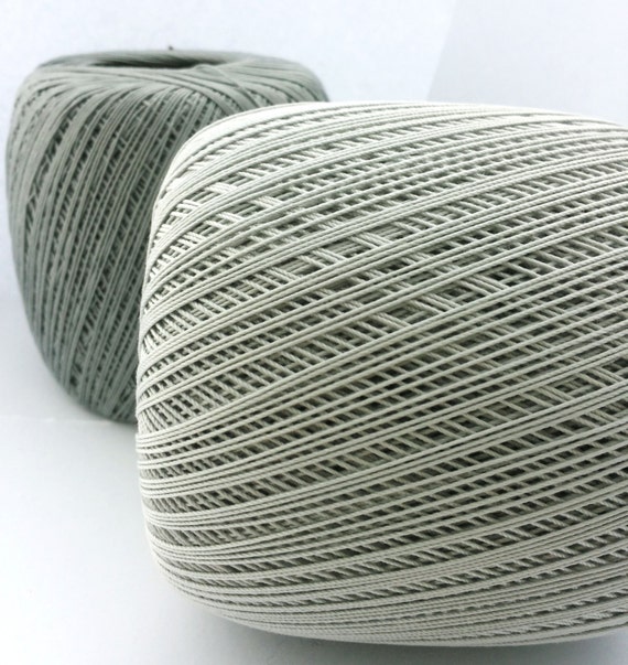 Crochet cotton yarn thread size 10 100g x 565m 3PLY. Grey