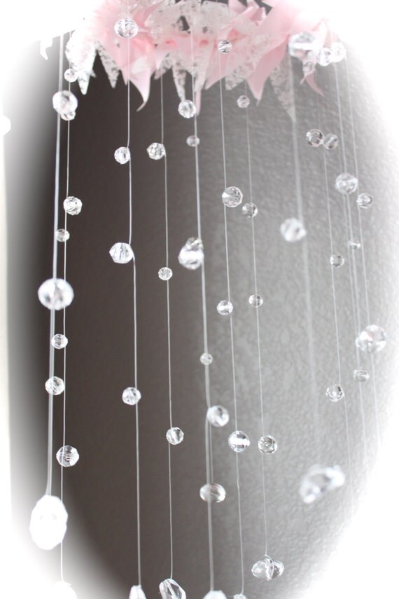 Shabby Chic Baby Mobile / Pink Baby Mobile / Fairy Mobile