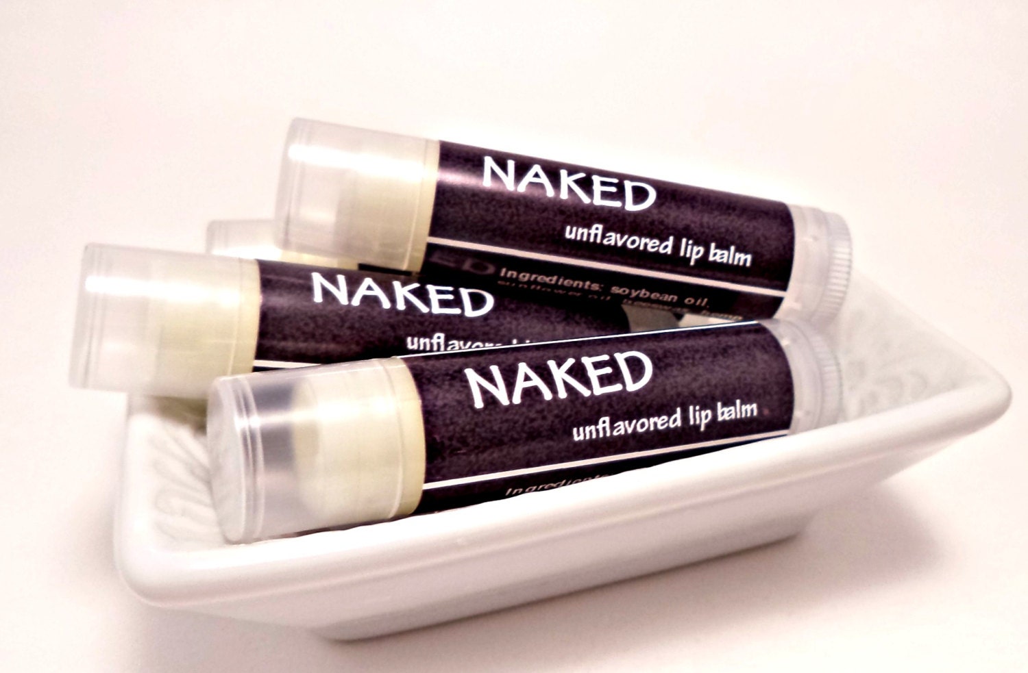 Naked Lip Balm Unflavored Lip Balm With Shea Cocoa Butter