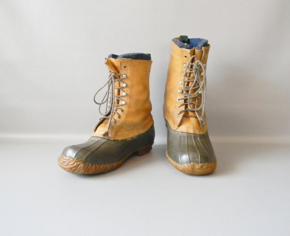 Vintage Men's Duck Boots / Size 11