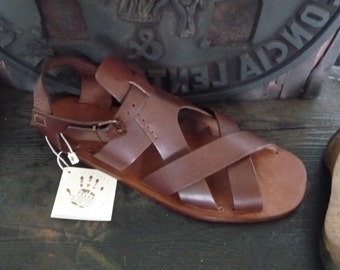 Handmade Leather Sandals Men's Genuine Leather and by MarioDoni