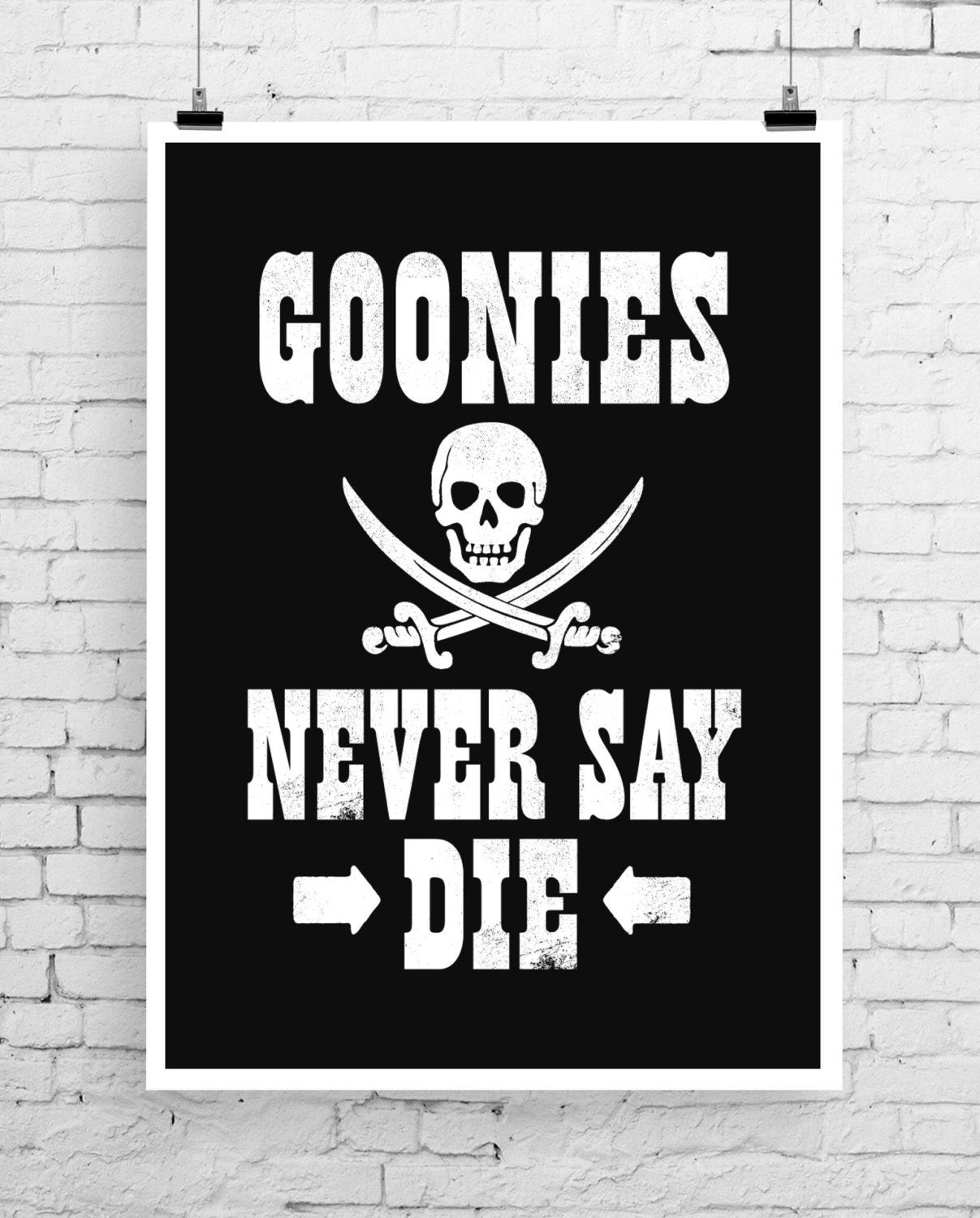 The Goonies poster art Goonies print film print movie art