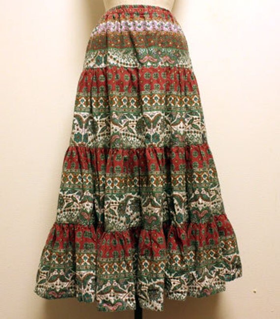 Vintage provence skirt French provence cotton by SHOPakifuu