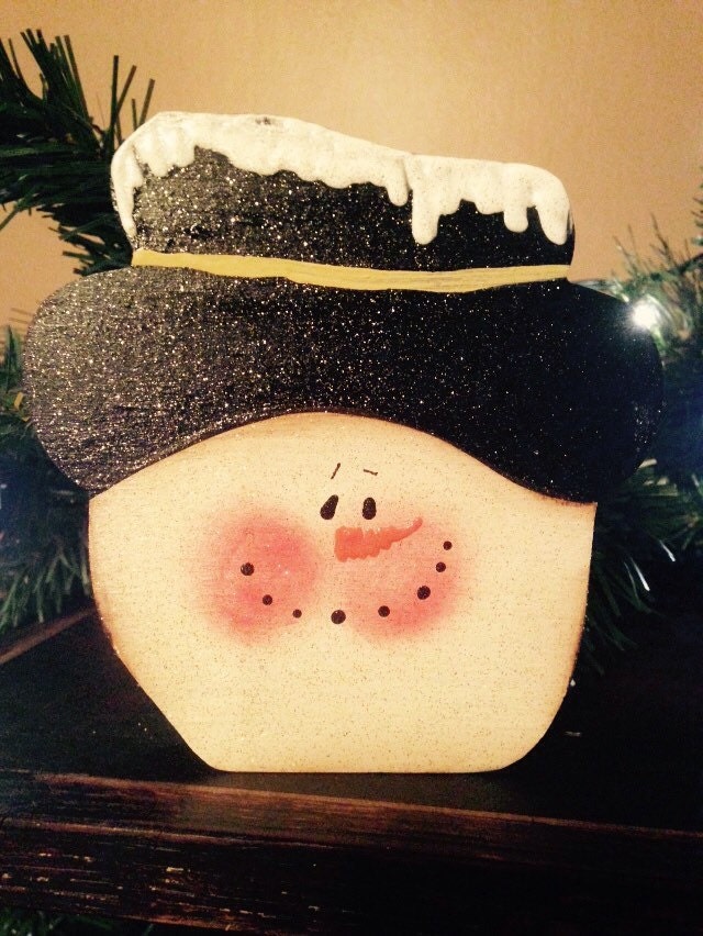 Snowman shelf sitter. Personalized free.