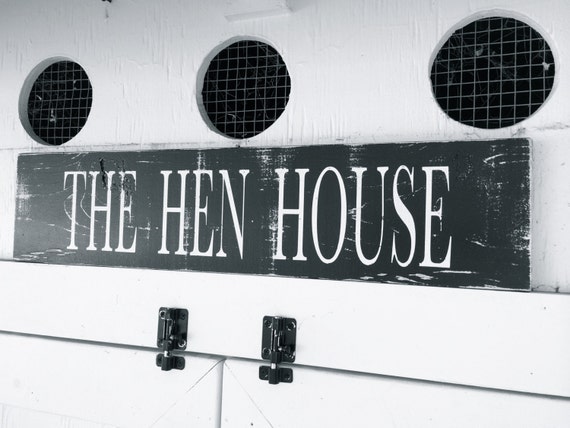 Items similar to The Hen House Chicken Coop Sign, Farm Sign, Farmhouse 