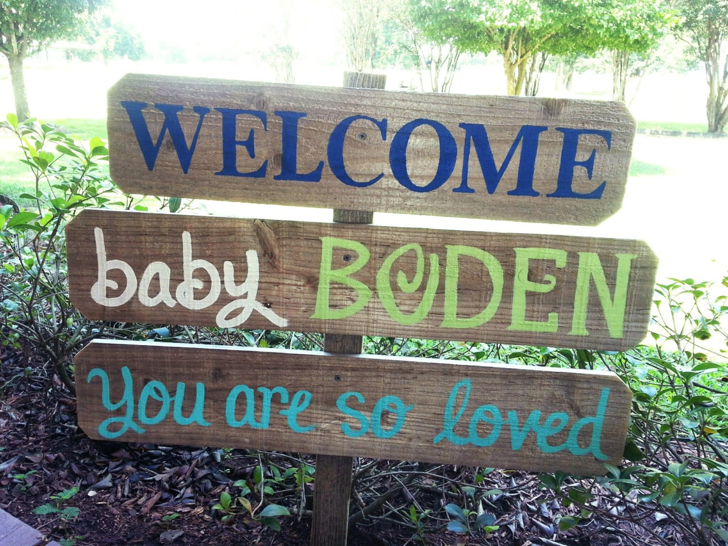 Diy Welcome Home Baby Sign