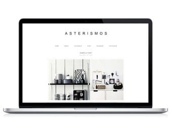 Wordpress Theme - Asterismos - Responsive Wordpress Blog Design - Wordpress Template - Wordpress Theme Feminime - Wordpress Theme Modern