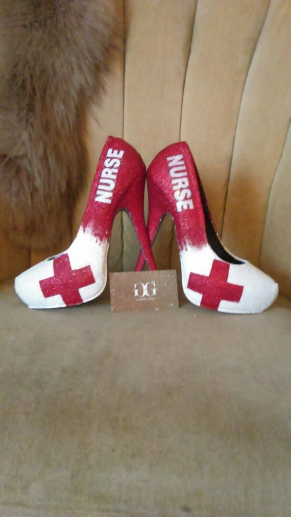 custom shoes 5.5 made to Custom sizes heels. cross order 11. 5.5 Red heels