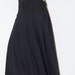 black high low maxi skirt