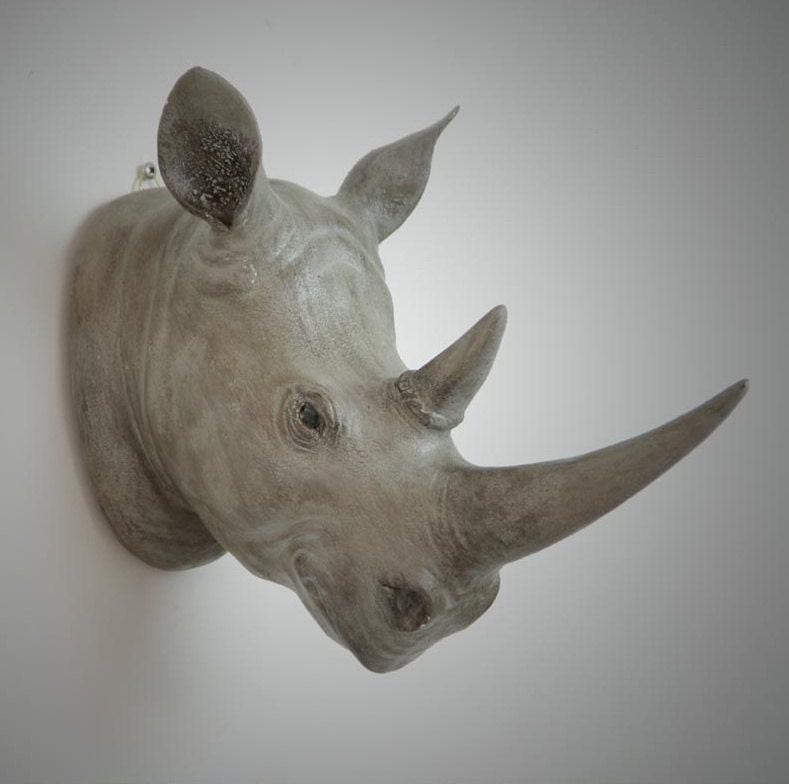 Rhino Head Wall Decor