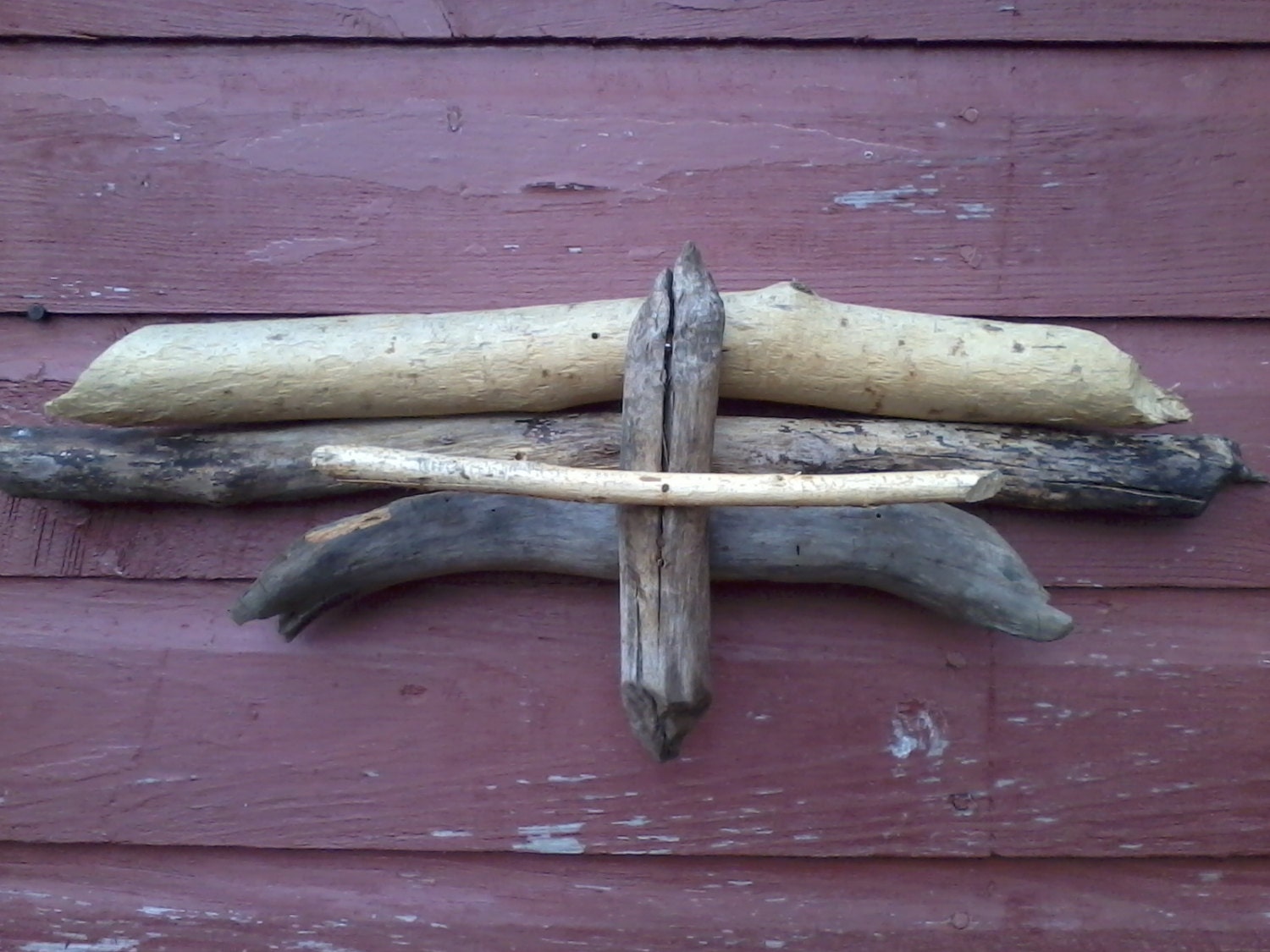 Beaver Chewed Wood Wall Hanging by oldfarmcharm on Etsy
