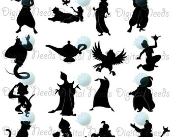 aladdin silhouettes – Etsy