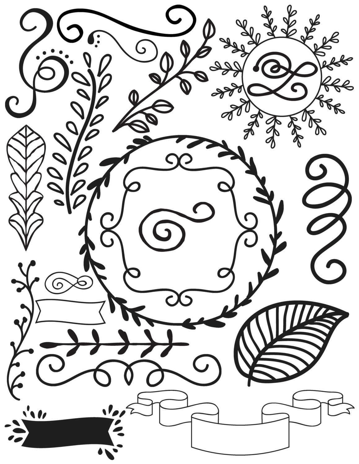 Doodle Clip Art Doodles Digital Clipart Instant Digital