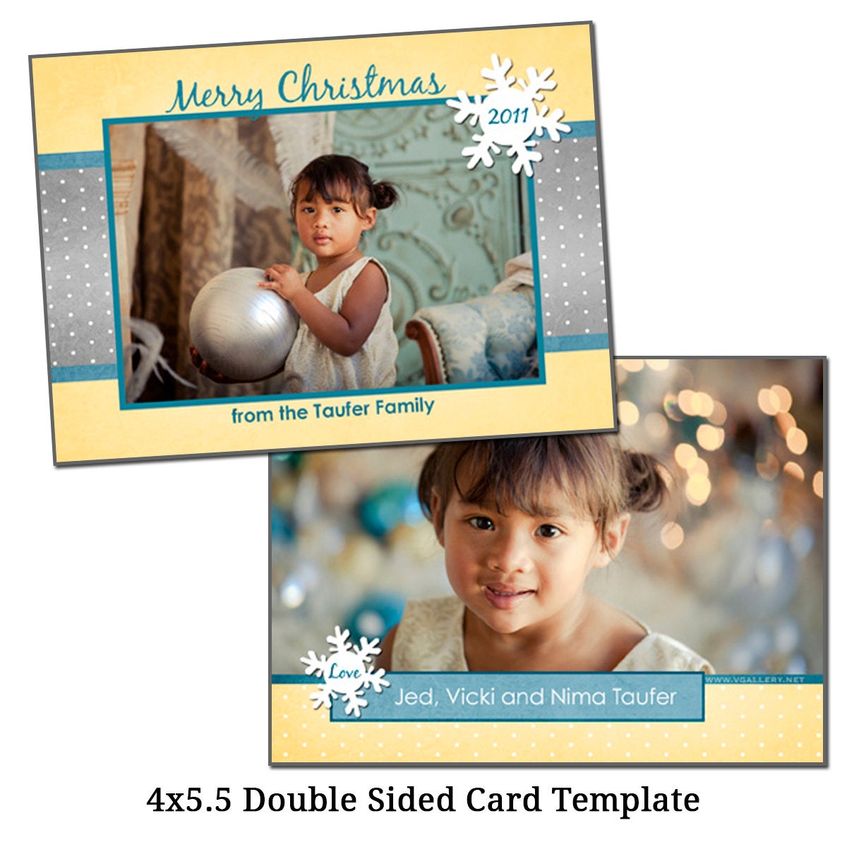 Wedding Invitation Blog: Double Sided Photo Christmas Cards