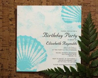 Popular items for seashell birthday on Etsy