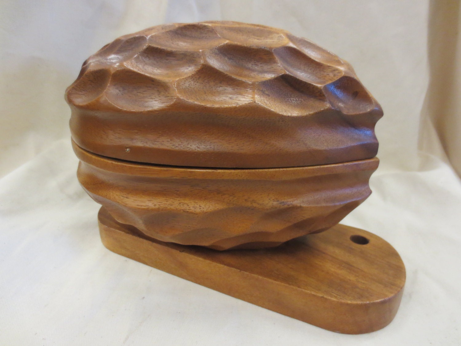 Teak Nut Vintage Teak Nut Holder Nut Case Haute Juice