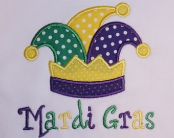 mardi gras onesie