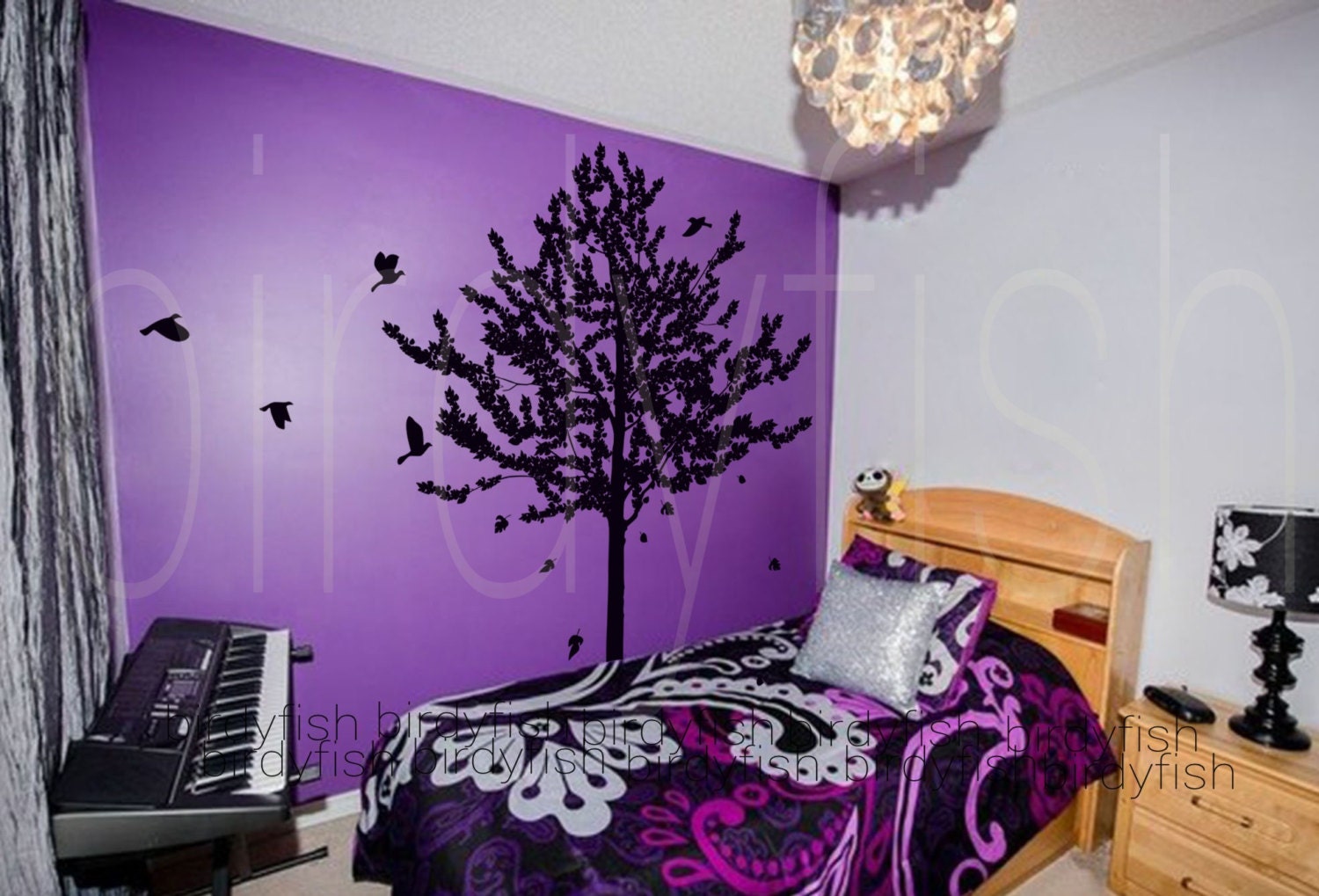 wall decals nature wall decals vinyl wall decal by birdyfish