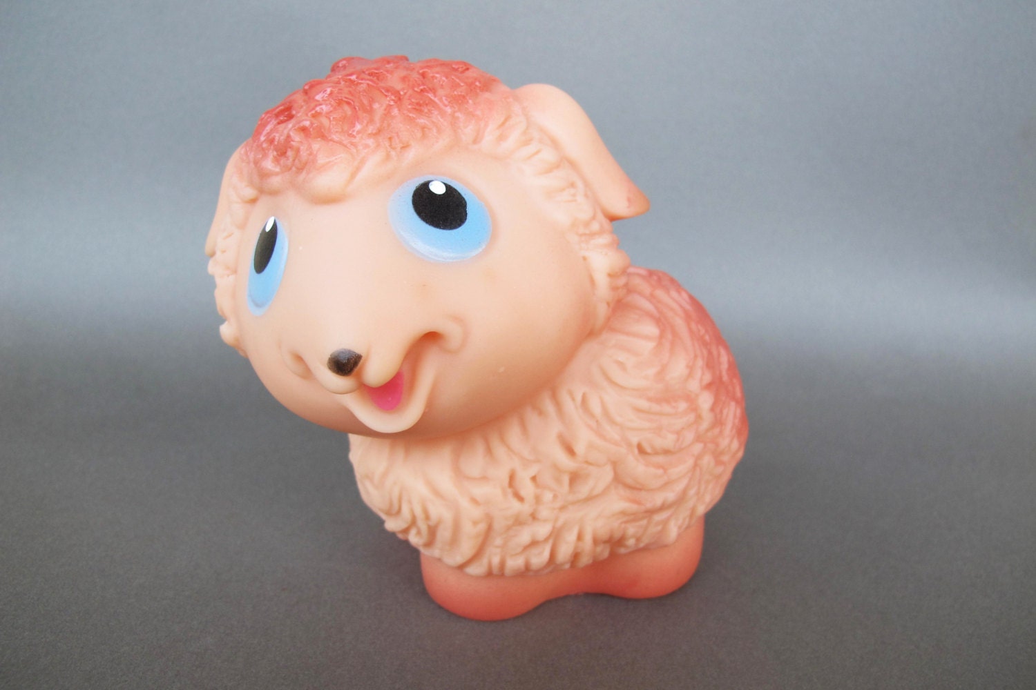 Soviet Rubber Sheep Vintage Russian Rubber Lamb Toy by SkySecrets